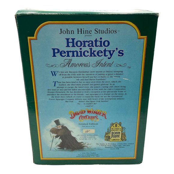 David Winter Cottages Horatio Pernickety's Amorous Intent Limited Edition in Box - Picture 9 of 10